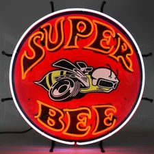 Neonetics 5SUPER Dodge Super Bee Neon Sign 24 Inches Diameter Neon Light