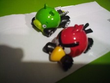 2012 Mattel Hot Wheels Red Angry Birds and Green Pig Rovio Cars Diecast Vehicles