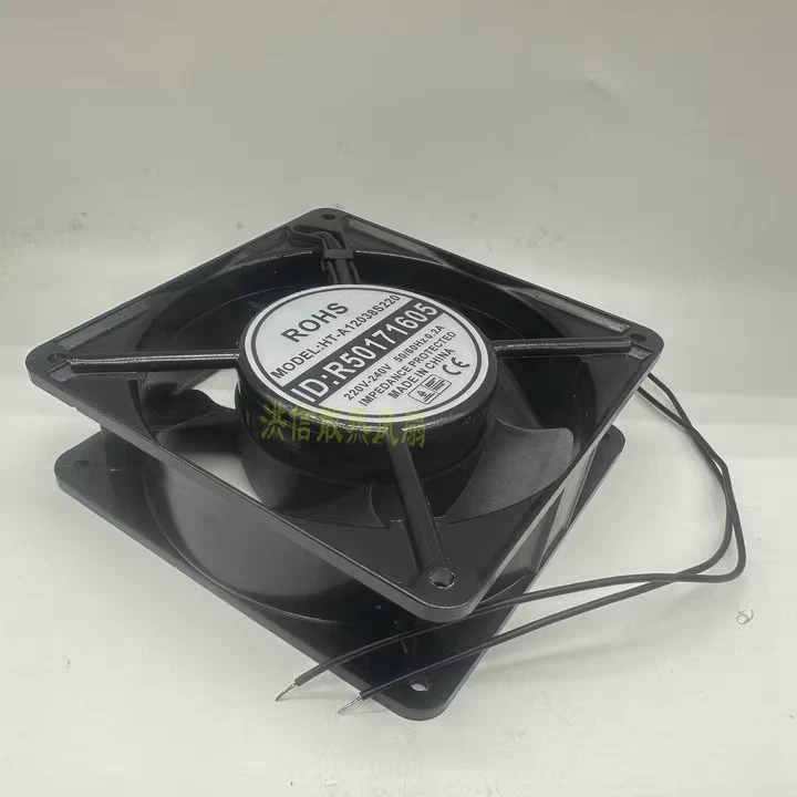 1PCS R0HS HT-A12038S220 220V-240V 0.2A 2线散热风扇 120*38MM — 第 2/3 张图片