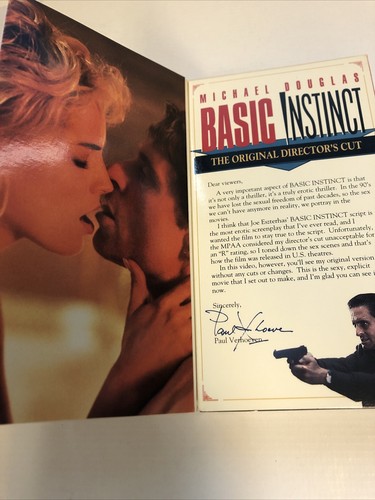 Basic Instinct (1994) Vhs Widescreen Original Directors Cut) | Michael Douglas - Picture 4 of 8