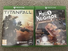 Lot Of 2 Xbox One Games - Titanfall and hello neighbor
