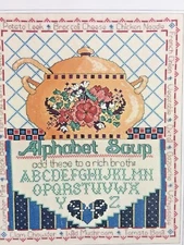 Design Connection's "Alphabet Soup" Cross Stitch Chart Pack #CP7-843