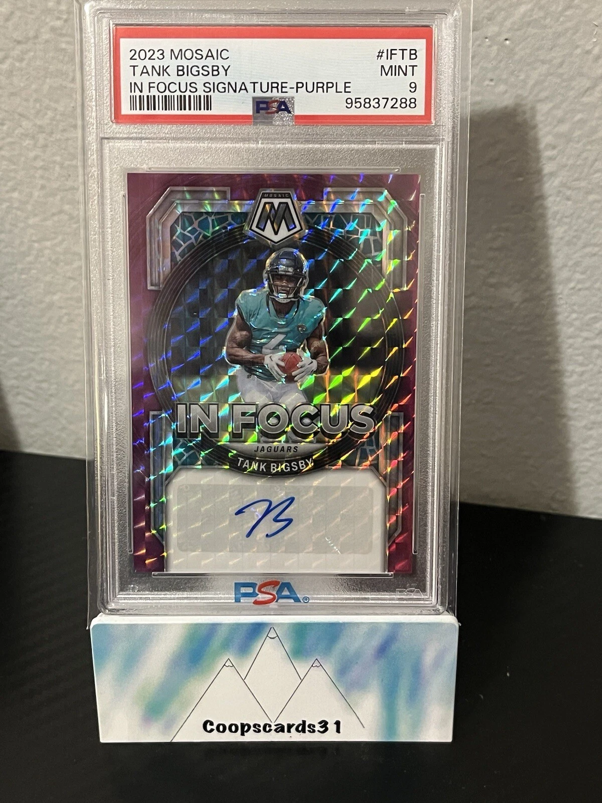 Tank Bigsby Panini Mosaic in Focus Signature #IFTB Purple