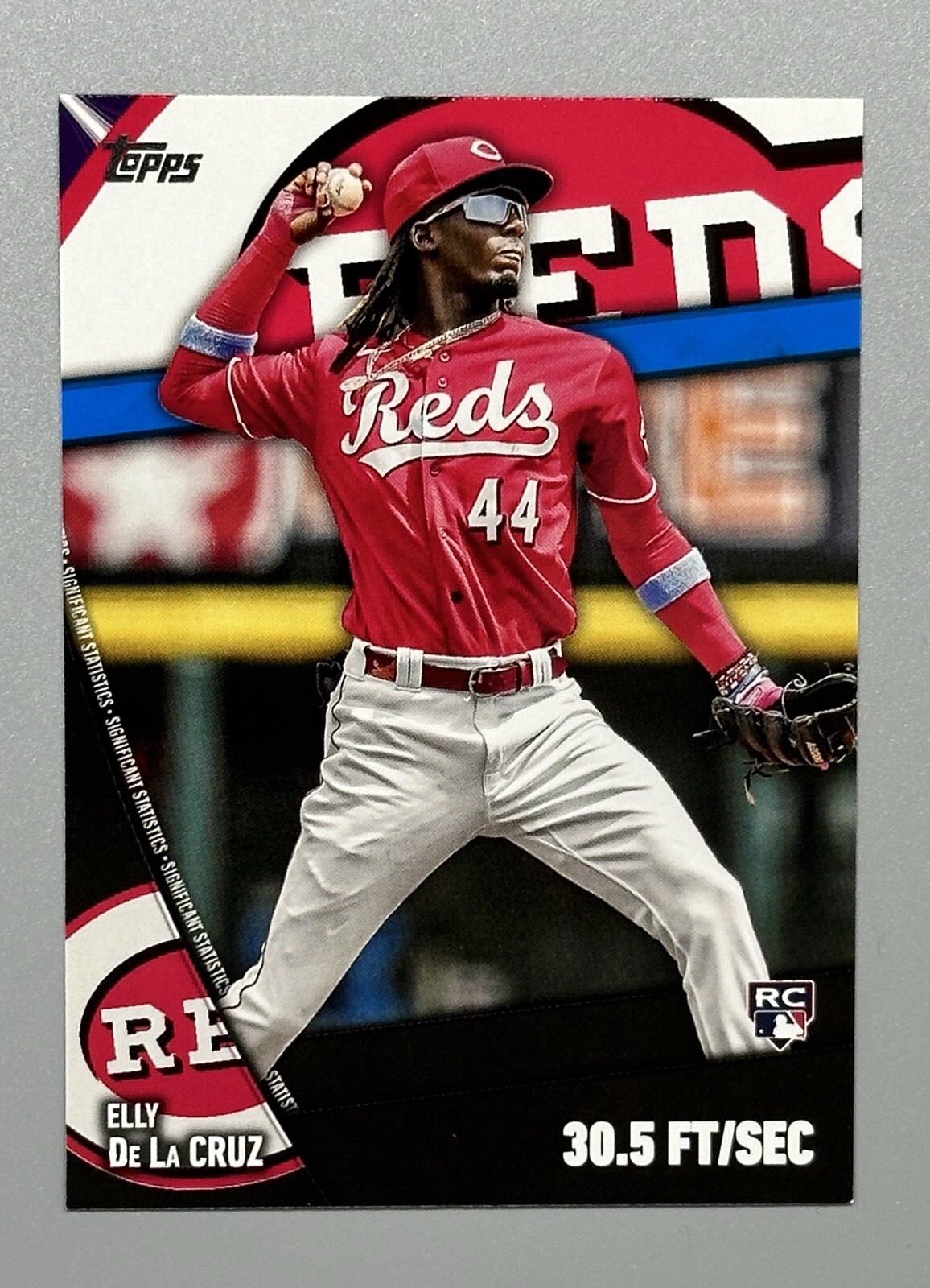 2024 Topps Series 2 ELLY DE LA CRUZ Significant Statistics SS-20 Blue Parallel