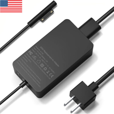 65W for Microsoft Surface Pro Book 1 2 3 4 5 6 7 X Adapter Charger 1706 1800