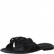 Marco Tozzi Mule Sandals Black Leather 27121