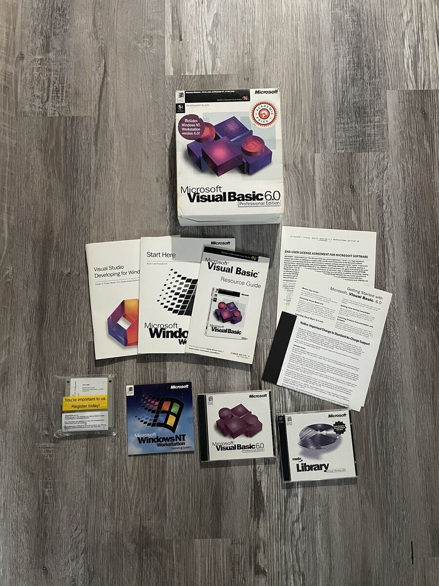 Microsoft Visual Basic 6.0 Professional Edition 203-00506 | eBay Microsoft Visual Basic 6.0 Professional Edition 203-00506 | eBay