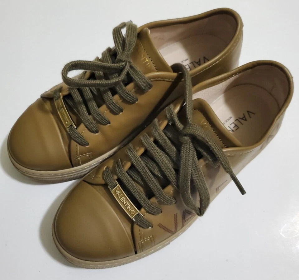 Zapatillas bajas Valentino para mujer Dalia Olive talla 7 marrón claro oliva W5006SL Foto 2 de 4