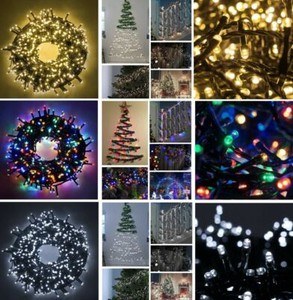 Luci Natale Catena luminosa natalizia esterni interni con 1000 led 50MT 8 giochi