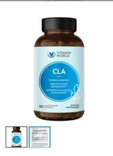 Vitamin World CLA Toning & Shaping Healthy Weight Management 90softgelsEx 08/26