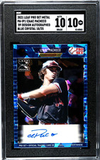 2021 Leaf Pro Set Metal Izaac Pacheco BLUE CRYSTAL /25 SGC 10 w/10 AUTO