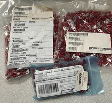 New Lot of 1000 TE Connectivity 323758 Conn Ring Circ 16-22AWG #4 Crimp