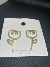 Fashion Tulip Flower Dangle Drop Earrings 975