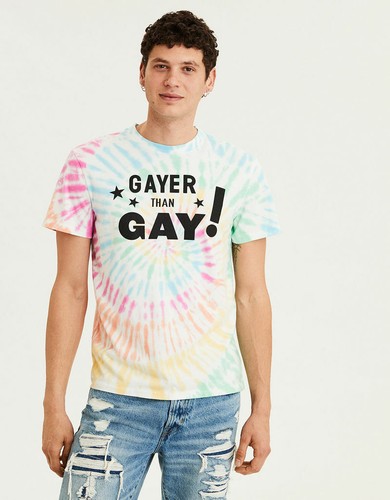 American Eagle AE Pride Tee Mens XS Tie 