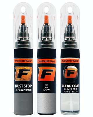für AUDI LX7W EISSILBER LACKSTIFT Reparatur Set Autolack Kratzer