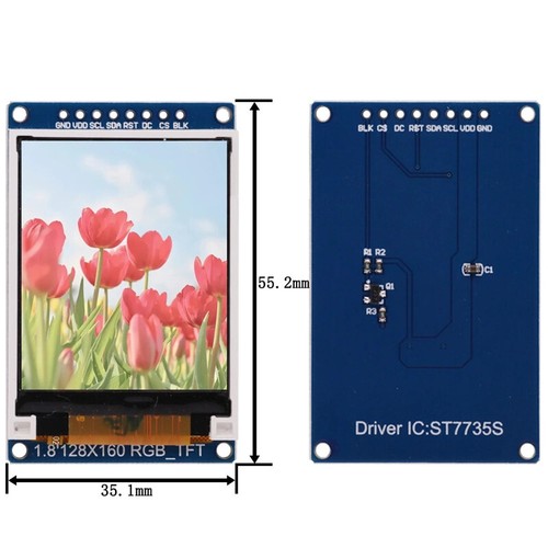 1.44/1.8 Inch SPI TFT LCD Full Color Display Module ST7789 OLED Screen - Picture 2 of 7