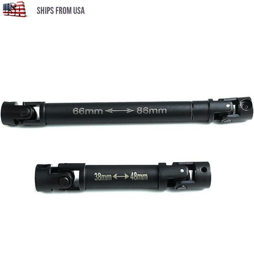 Metal Driveshaft Shaft 38-48mm 66-86mm For 1/24 Axial SCX24 AXI00005 Gladiator - 第 1/8 張圖片