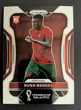 Nuno Mendes 2022 Panini Prizm FIFA World Cup Rookie Card #180 PORTUGAL. rookie card picture