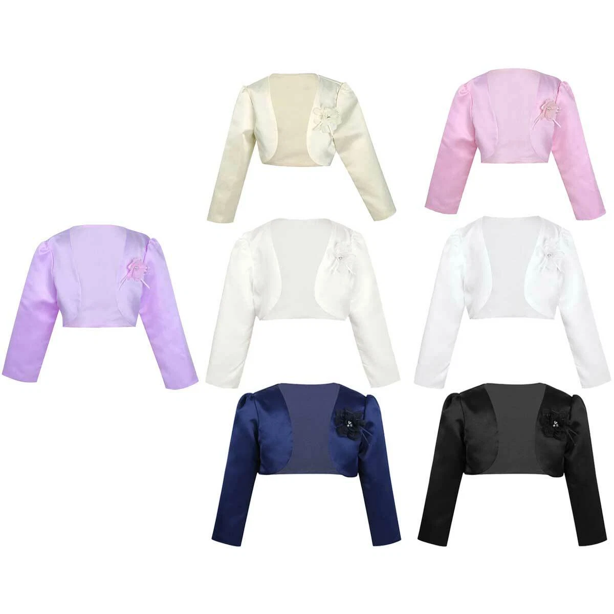 Girls satin hotsell bolero