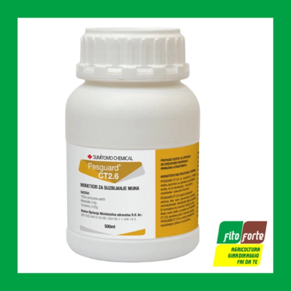 SUMITOMO CHEMICAL INSETTICIDA ATTRATTIVO MOSCHE PESGUARD USO PROFESSIONALE STALLE DISCARICA 500ML