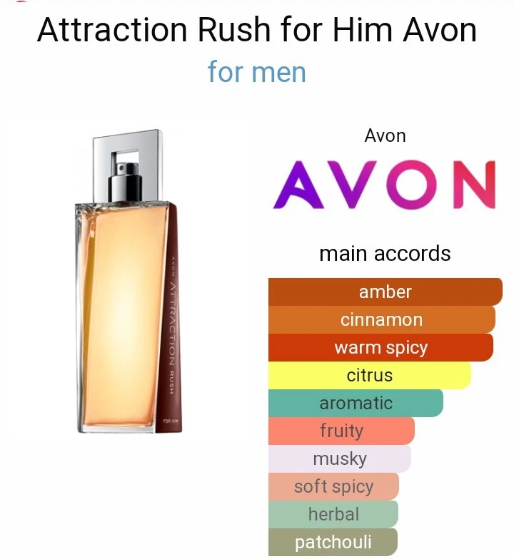 AVON Attraction Rush For Him Eau de Toilette Spray 75ml -2.5fl OZ DESCONTINUADO! - Image 2 of 2
