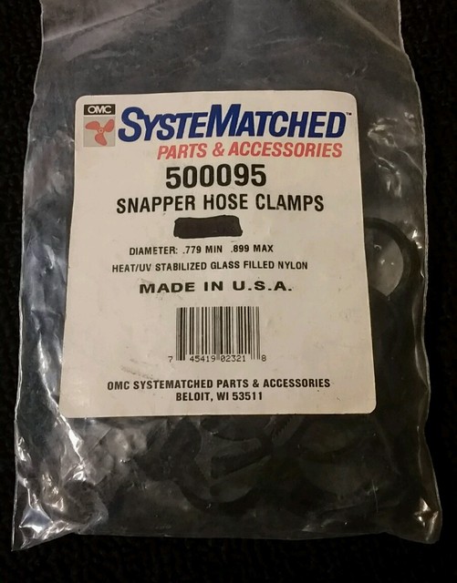 500095 Snapper Hose Clamp 18 OMC Evinrude Johnson Fuel for sale