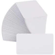 MaxGear 100Pcs Blank Business Cards, Small Note Cards Small Blank Cards, 3.5"...