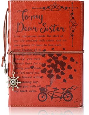 sister journal Sisters Gifts from Sister to Sister Leather Journal