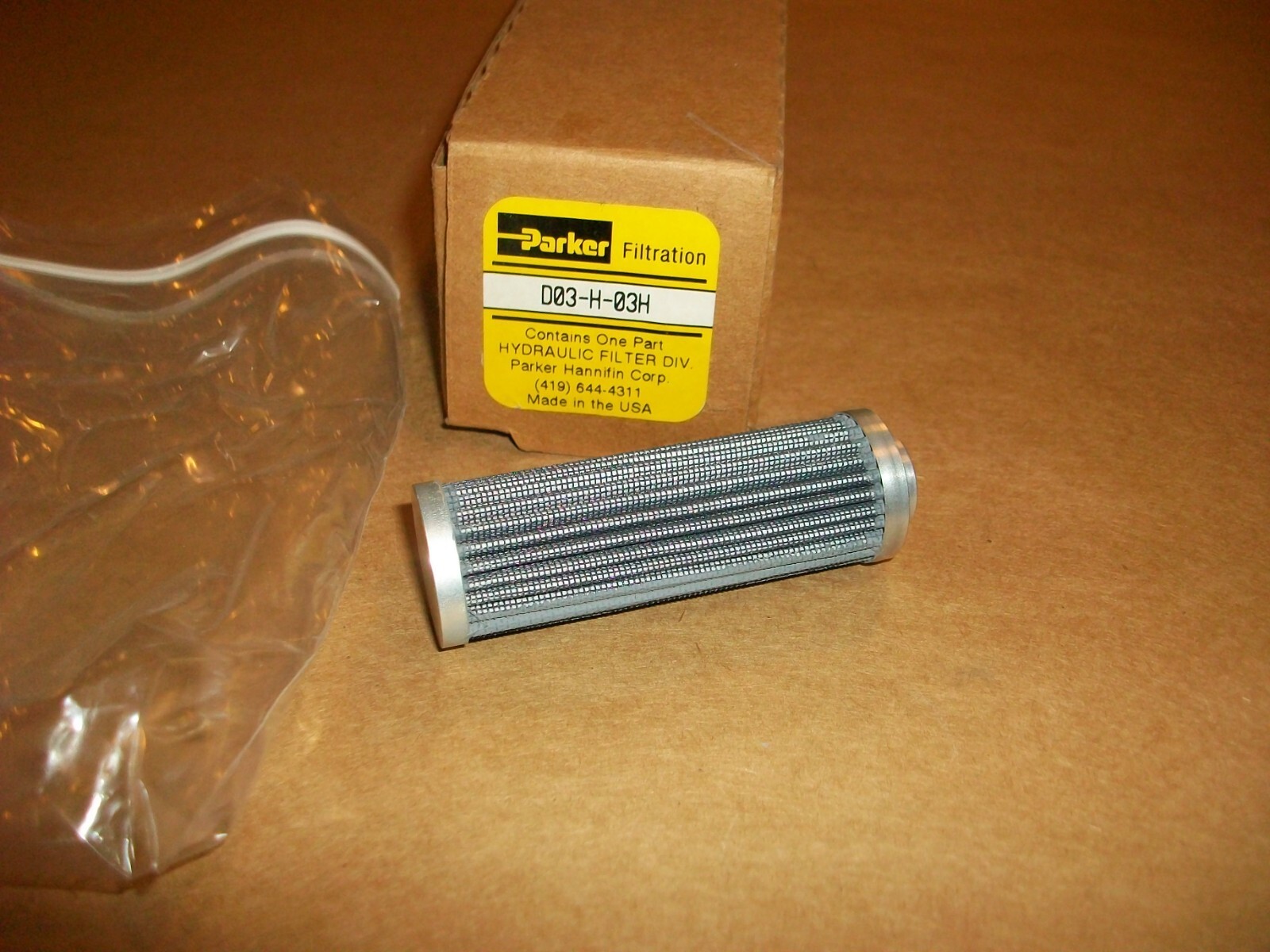 Parker Hydraulic Filter D03-H003A VM NEW IN BOX | eBay