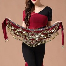 Oriental/Indian Belly Dance Coin Belt BellyDance Hip Scarf Golden Coins Belt