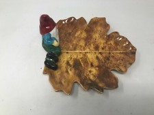 Maxcera Ceramic 10in Gnome Leaf Candy Dish AA02B49034