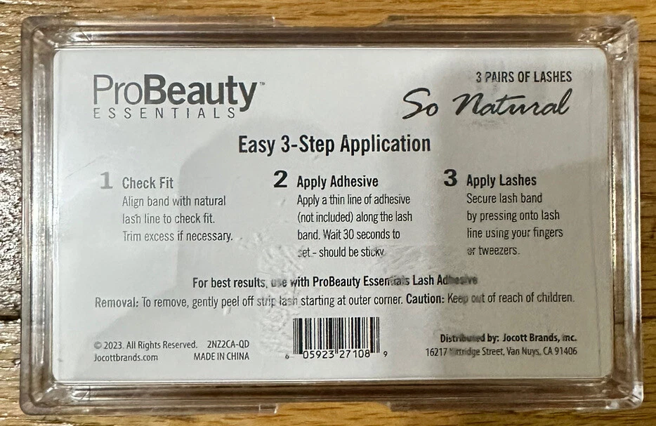 ProBeauty Essentials SO NATURAL Self Adversive Flare Lashes 3 Pairs - Image 3 of 3