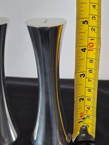 Nambe Studios 6086 KISS 5" Shaker Sale Pepe Metallo Karim Rashid Design - Foto 2 di 3