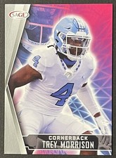 TREY MORRISON RC 2022 Sage Low Series Silver #57 ROOKIE NFL