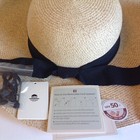 FURTALK Women's Beach Sun Straw Hat UV UPF50 Travel Foldable Brim Summer UV Hat