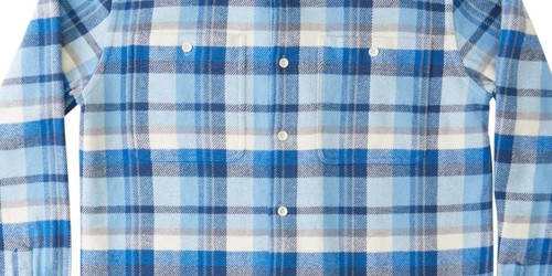 Quiksilver Waterman Men's Long Sleeve Thunder Sets Flannel Shirt Blue - 第 3/7 張圖片