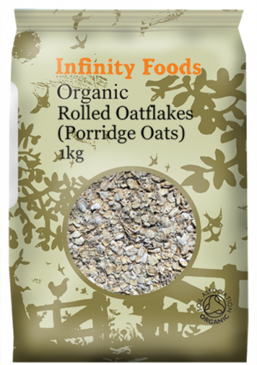Infinity Foods Organic Rolled Oatflakes 1KG
