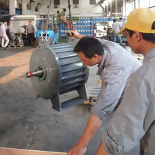 30KW 3-Phase Gearless Wind Generator Brushless 360RPM Permanent Magnet Motor