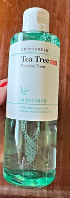 BRING GREEN Tea Tree CICA Soothing Toner -Redness Relief - New - No box