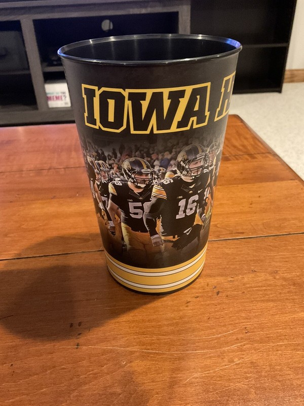 Iowa Hawkeye Football Souvenir Plastic Cup