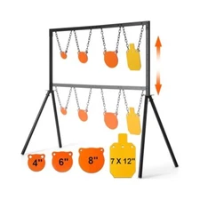 Complete AR500 Target Kit, Adjustable Stand, 3/8" Steel Targets, 4 Pack