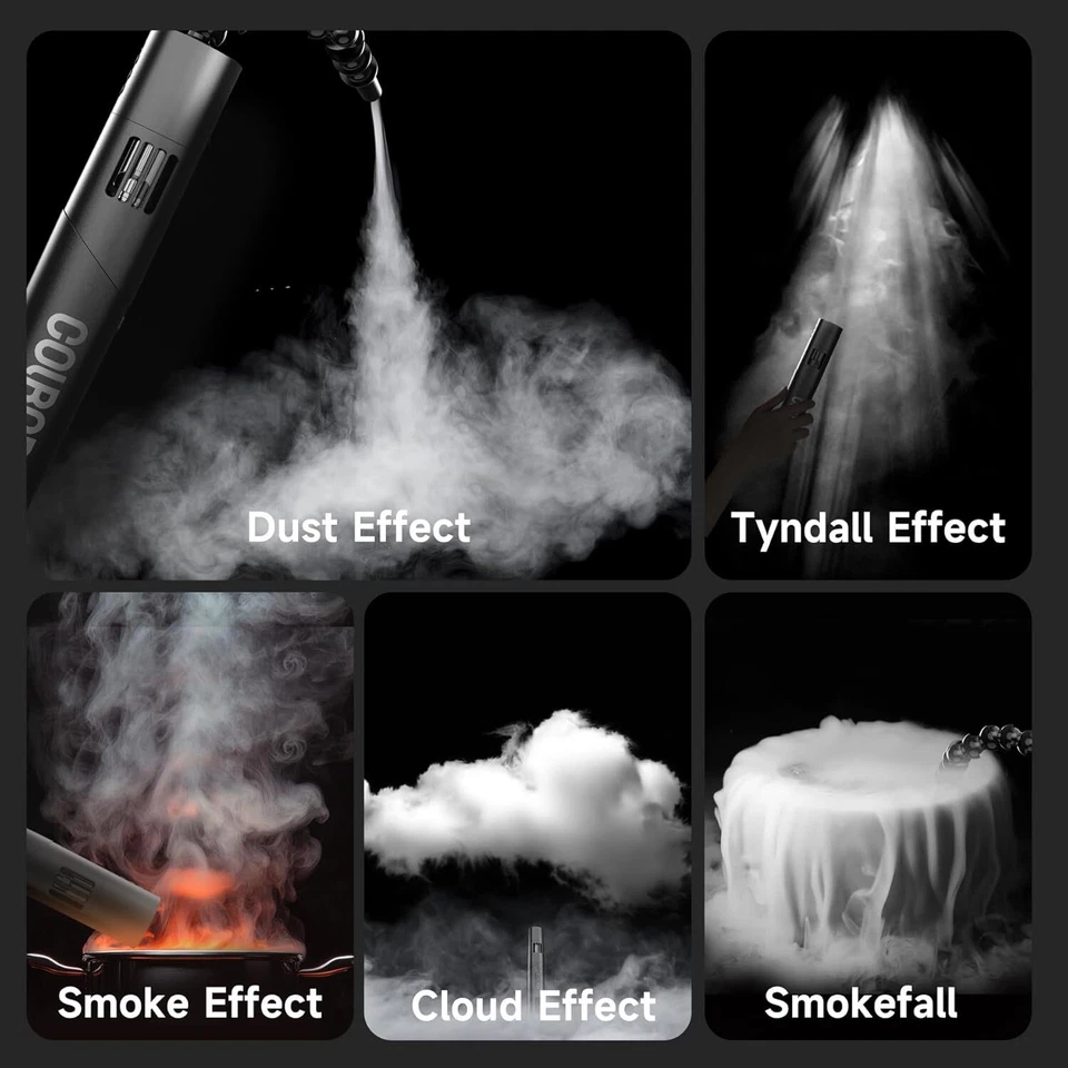 COLBOR CF5 Mini Smoke Machine 40W Handheld Fog Machine Portable w/Remote Control - Image 3 of 4