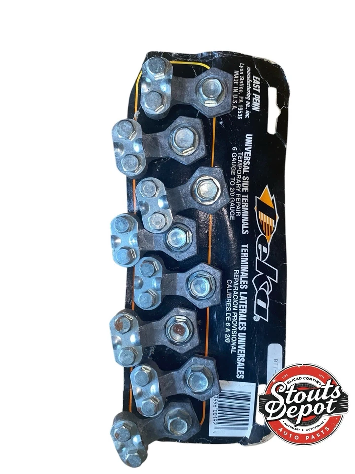 DEKA BATTERY TERMINAL SIDE POST 00192 CARD OF 8 USA NOS - Image 2 of 4