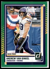 2025 Donruss #281 Andrew Van Ginkel Press Proofs Green