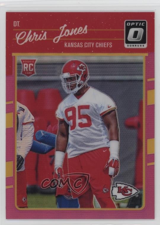 2016 Donruss Optic Rookies Pink Chris Jones #109 Rookie RC 4f5