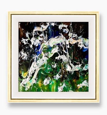Malibu Coast Abstract Artwork   Bold Waves, Sea Breeze, Modern Expressionist Art