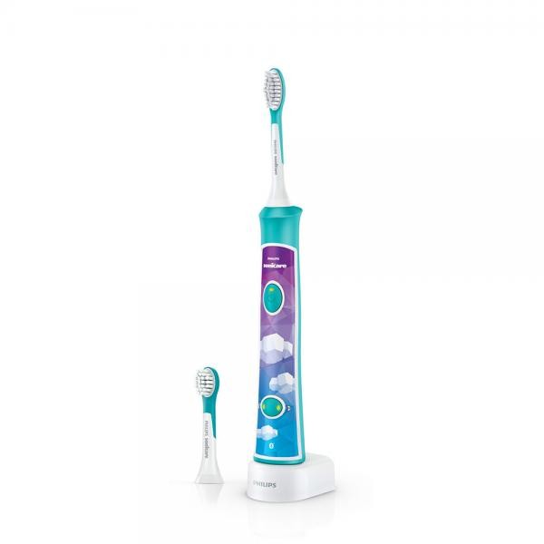 Philips Spazzolino Sonico Bimbi Sonicare For Kids Hx6322/04 2 Modalità Bluetooth Timer - Immagine 6