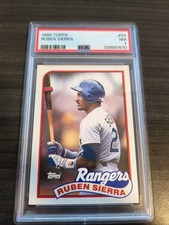1989 Topps - Ruben Sierra #53 PSA Grade 7 Texas Rangers 