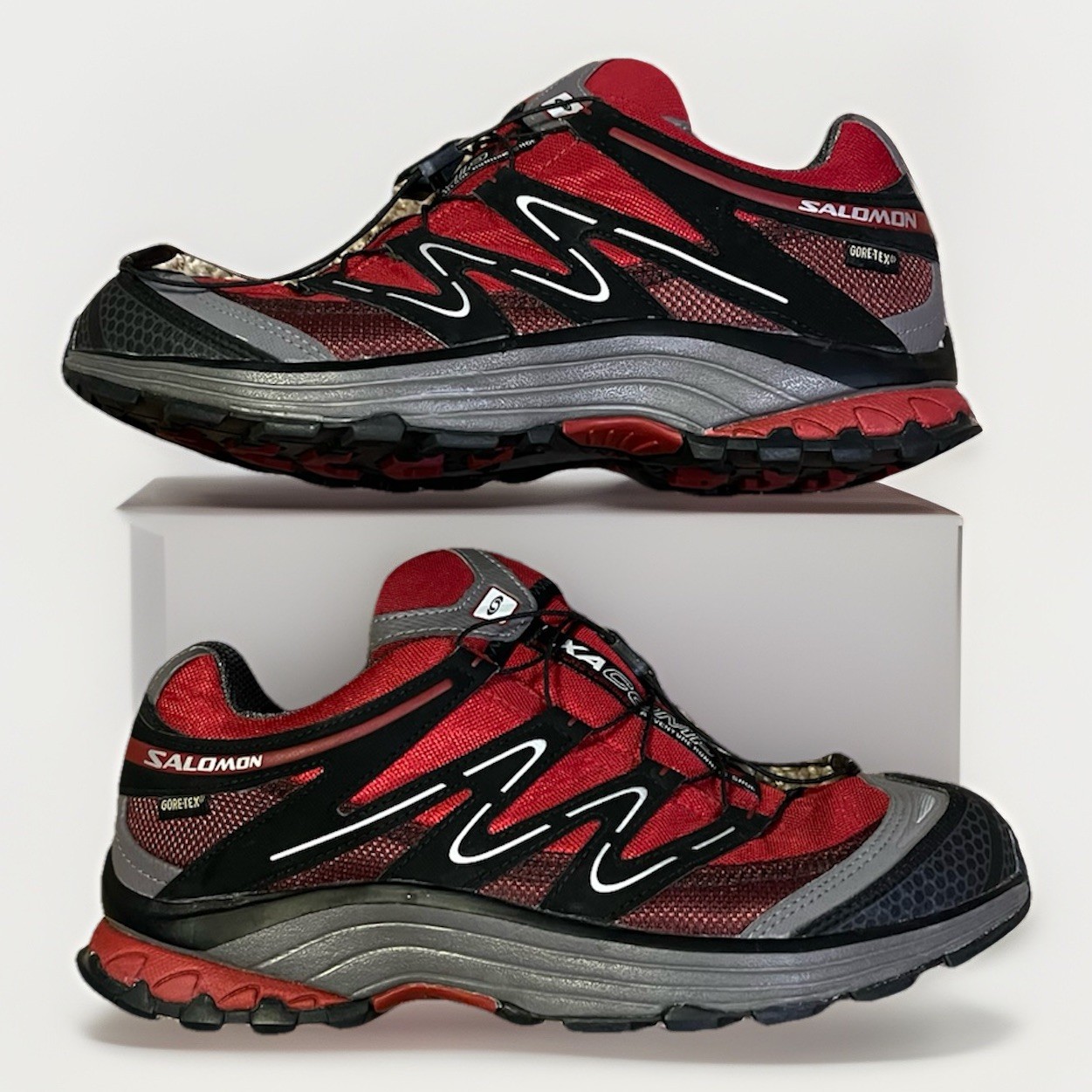 Scarpe da trail running Salomon XA Comp 5 GTX da donna taglia 8 5 rosse escursionismo Gore Tex
