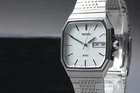 Vtg 1995 N MINT Seiko Spirit 7N93-5000 Silver Day Date Kanji 33mm Qz Men's Watch
